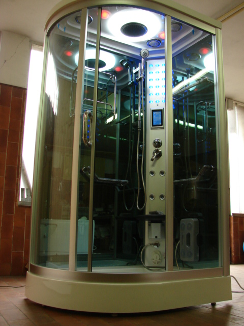 DOCCIA IDROMASSAGGIO BAGNO TURCO CM.120X80 H.215